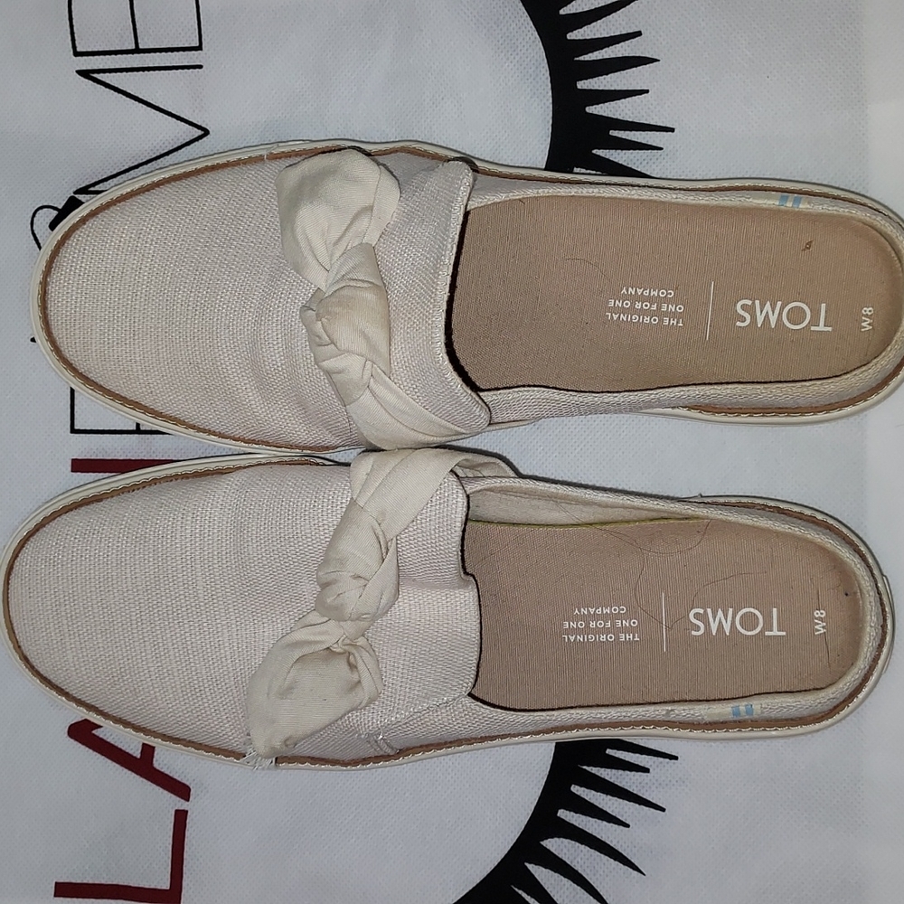 Back to school Tom's 8 mule tennis casual shoes